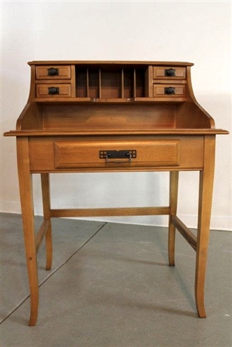Antique reproduction old pine desk