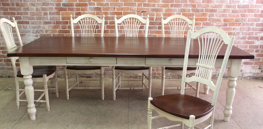 Reclaimed Kitchen Table And Chairs, Refurbished Dining Room Chairs