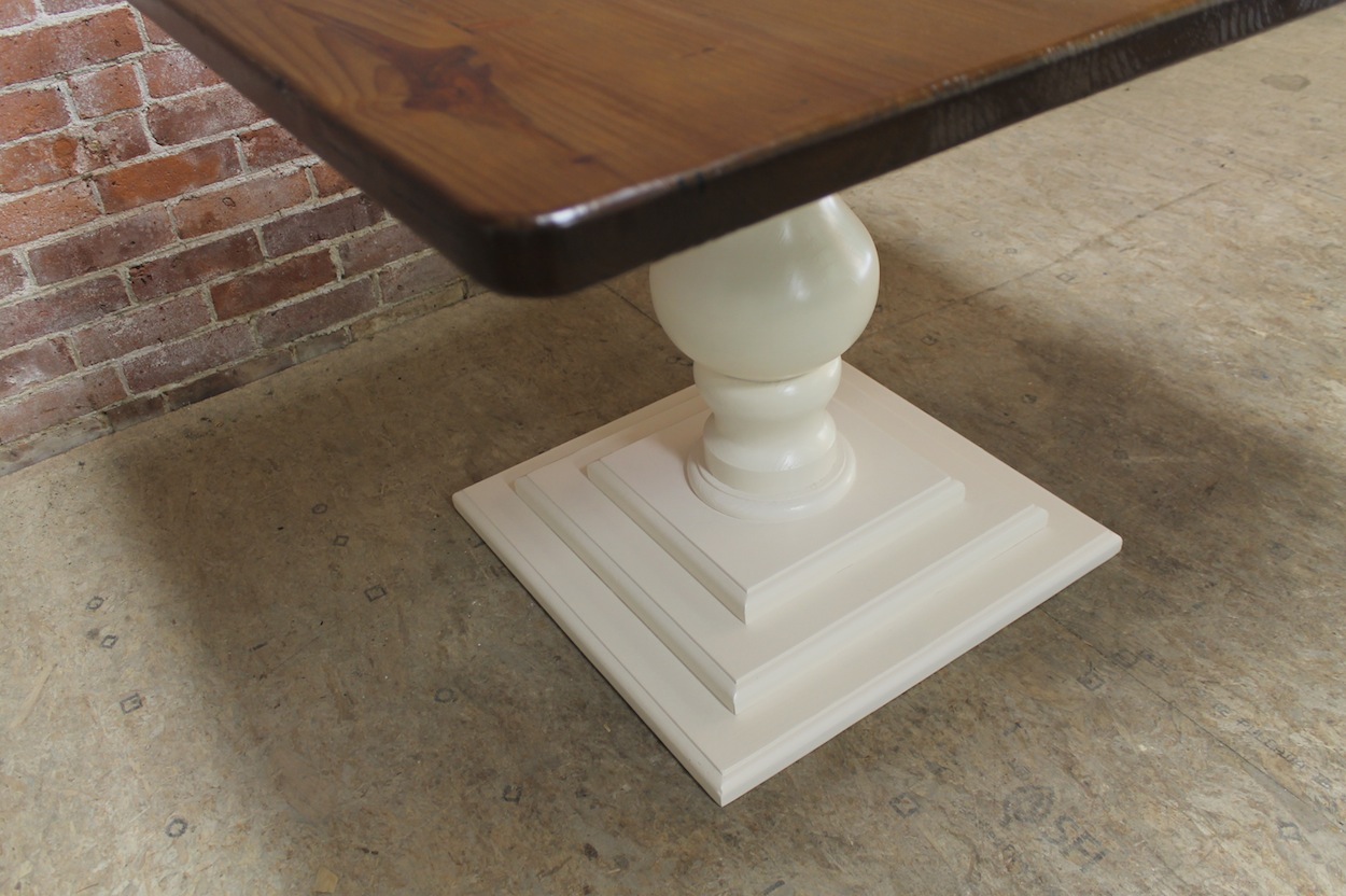 Small Square Pedestal Table - ECustomFinishes