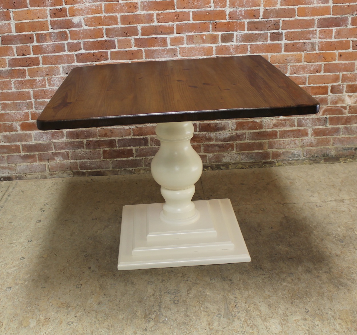 Small Square Pedestal Table - ECustomFinishes