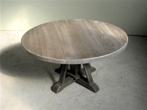 Driftwood Oak Coffee Table With, Old Round Oak Coffee Table