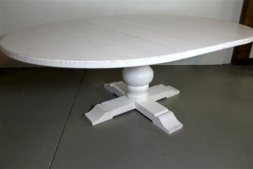 White Round Extension Table, White Round Extension Dining Table